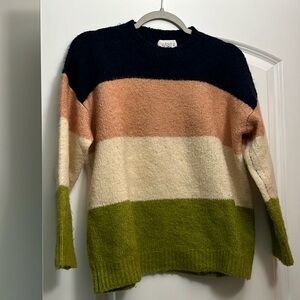Color block sweater